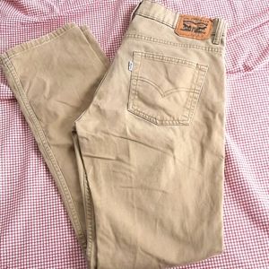 Levi's slim 30x30 jeans, khaki tan